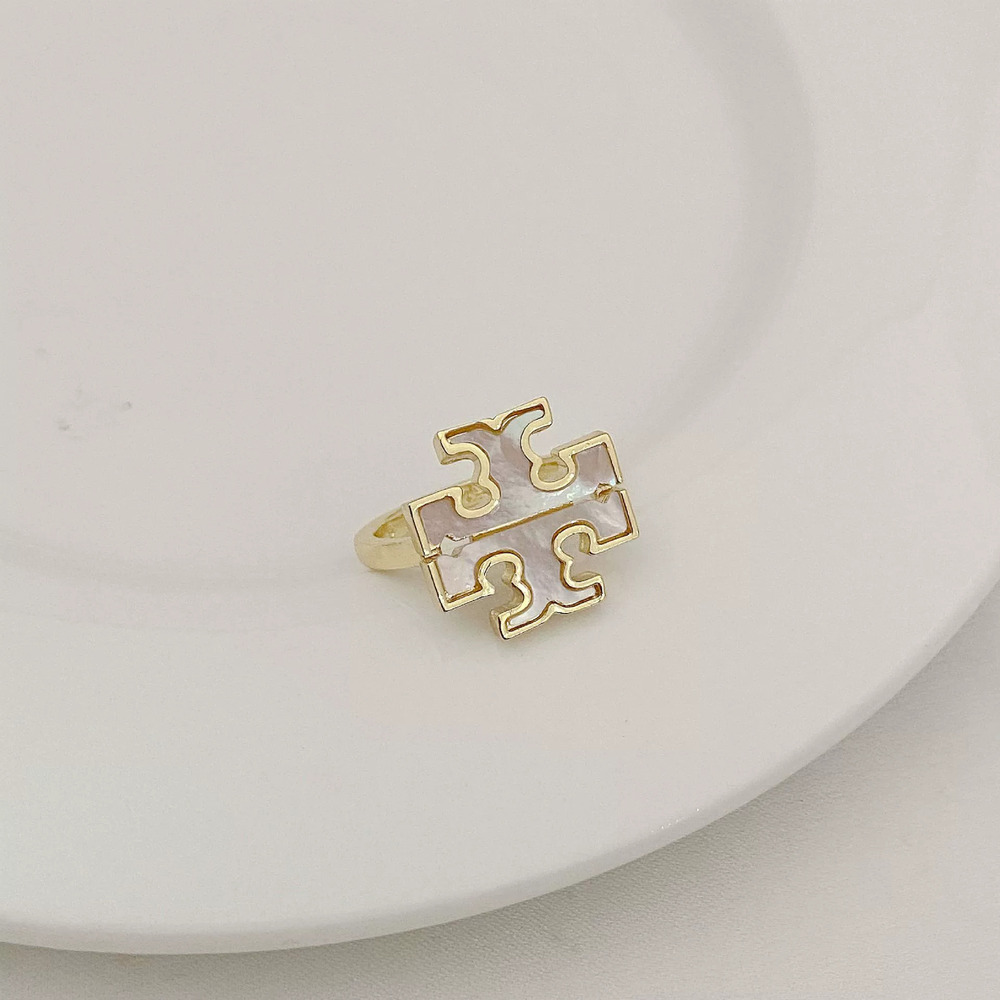 Tory Burch Enamel Alphabet Ring